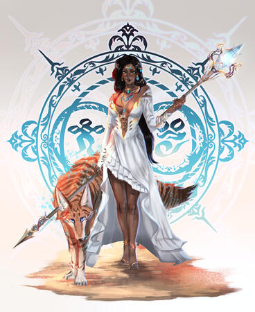 Summoner and Aeon by Wer