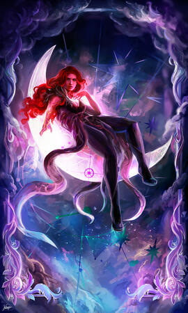 The Moon by kollapsar